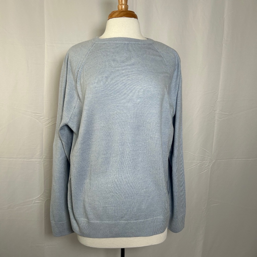 BLUE BANANA REPUBLIC ITALIAN MERINO YARN SWEATER - XL
